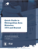 Quick Guide to Metropolitan Area Histories: 1974 to Current