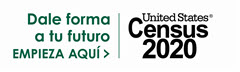 2020 Census Logo in Dark Green — Hispanic