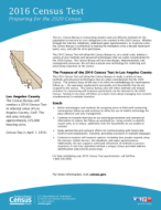 Los Angeles County 2016 Census Test Factsheet