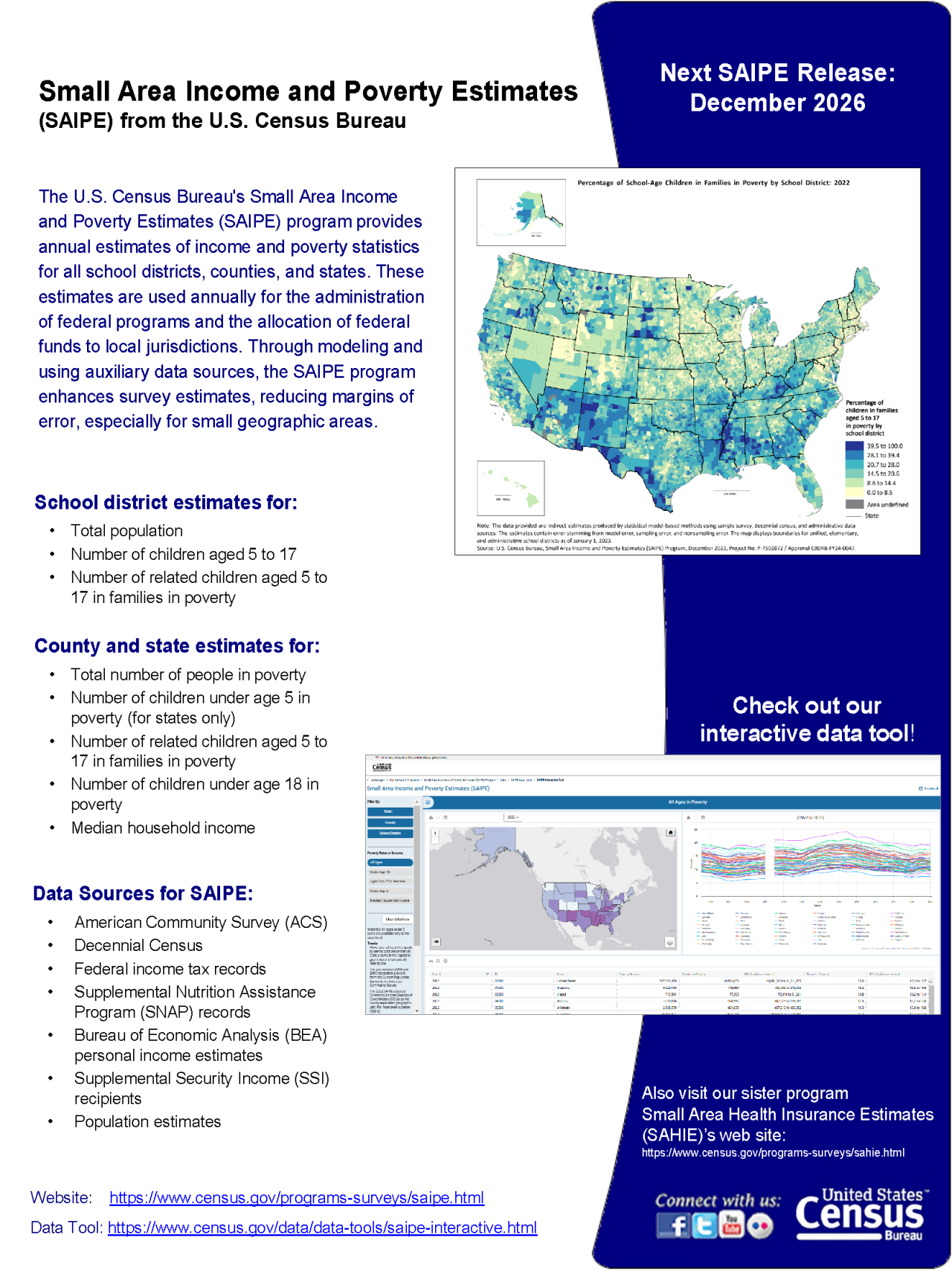 Small Area Income and Poverty Estimates (SAIPE) Brochure 2025
