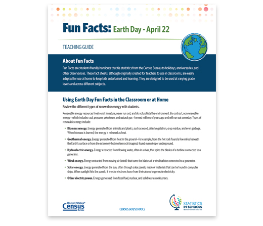 Fun Facts: Earth Day Teaching Guide