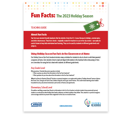 Holiday Season Fun Facts Teaching Guide